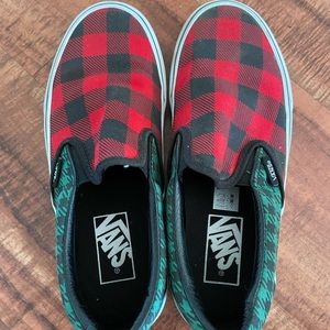 Red and black Vans